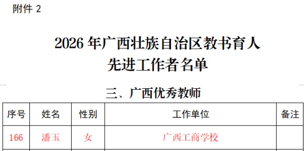 优秀教师潘玉