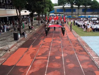 广西工商学校第三十一届田径运动会(航拍)